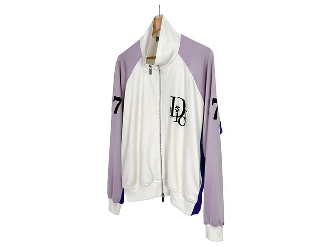 Dior Limited Edition Logo Zip Track Jacke ERL Weiß - Ansicht 2