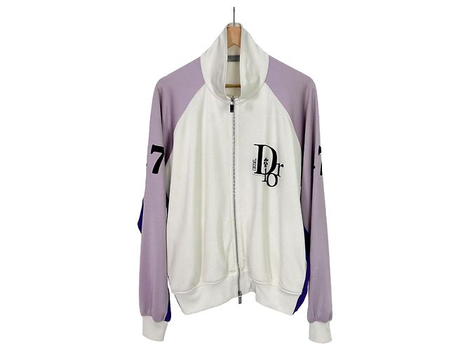 Dior Limited Edition Logo Zip Track Jacke ERL Weiß - Ansicht 3