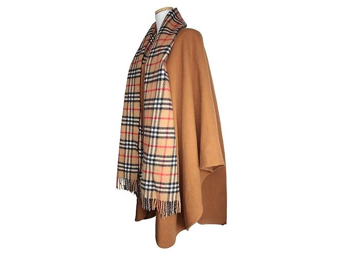 Burberry Langer Kaschmir-Mantel mit Karomuster (Big Oversize) Braun - Ansicht 2