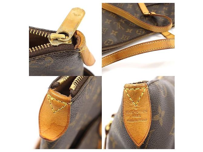 Louis Vuitton Borsa a tracolla Totally MM in tela Monogram Marrone - vista 7