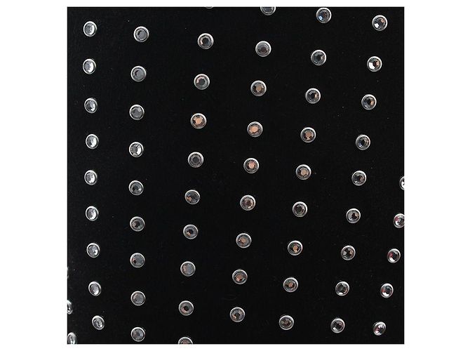 Saint Laurent Crystal Stud Long Boots Black - view 5