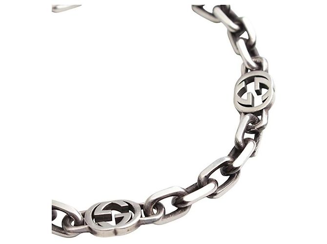 Gucci Bracciale a catena con logo GG argento Multicolore - vista 3