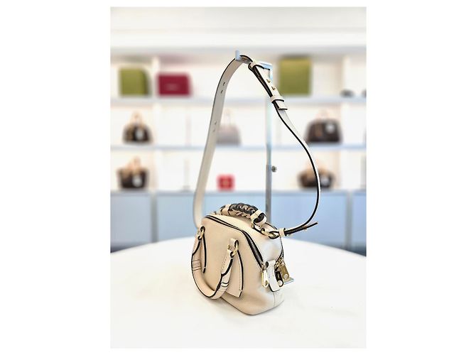 Chloé Daria Small Tote und Schultertasche Weiß - Ansicht 10