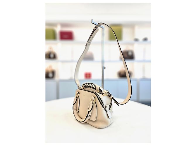 Chloé Daria Small Tote und Schultertasche Weiß - Ansicht 2