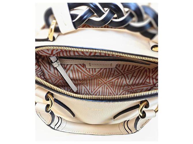 Chloé Daria Small Tote und Schultertasche Weiß - Ansicht 24
