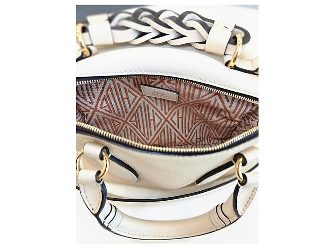 Chloé Daria Small Tote und Schultertasche Weiß - Ansicht 25