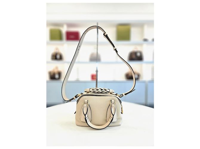 Chloé Daria Small Tote und Schultertasche Weiß - Ansicht 8