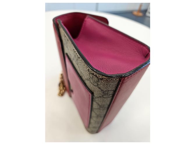 Gucci Piccola borsa a tracolla e crossbody Paddy Lock in GG Supreme con catena Marrone - vista 7