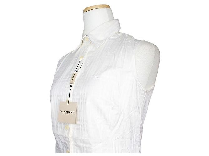 Burberry Camisa sin mangas marfil Blanco - vista 4