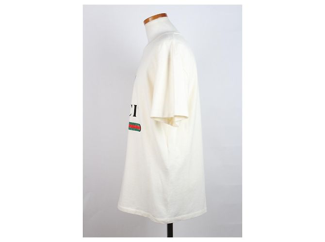 Gucci T-shirt Oversized Avorio Bianco - vista 3