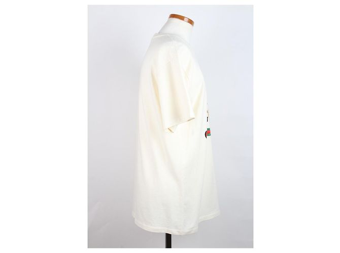 Gucci T-shirt Oversized Avorio Bianco - vista 4