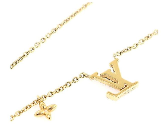 Louis Vuitton Collana Iconica in Oro e Cristallo D'oro - vista 3