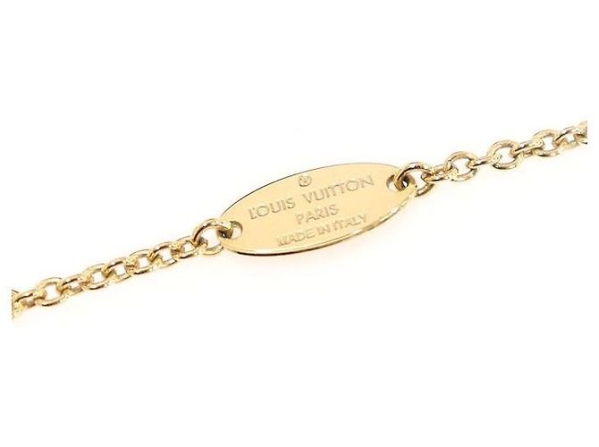 Louis Vuitton Collana Iconica in Oro e Cristallo D'oro - vista 6