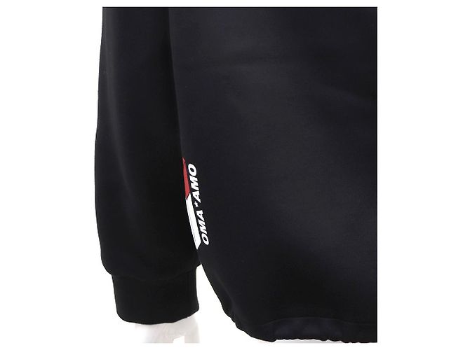 Prada Giacca con cappuccio e zip con logo grafico Nero - vista 7