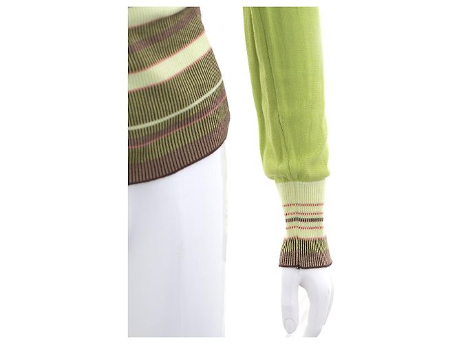 Kenzo Conjunto de cardigan e regata verde - vista 5