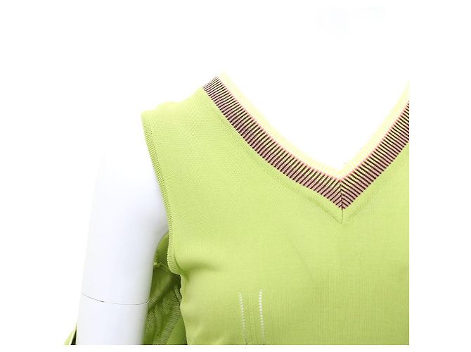 Kenzo Conjunto de cardigan e regata verde - vista 8
