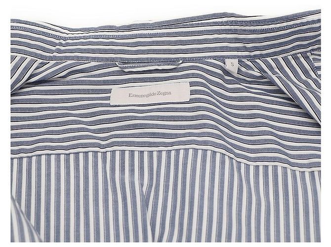 Ermenegildo Zegna Camicia a righe Blu - vista 10