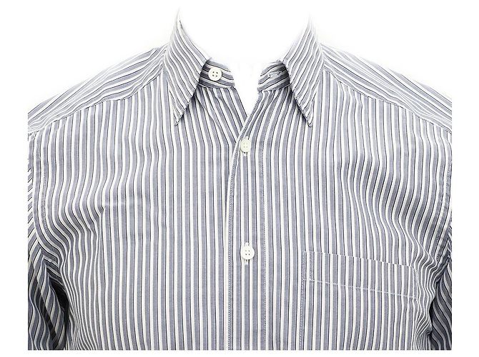 Ermenegildo Zegna Camicia a righe Blu - vista 2
