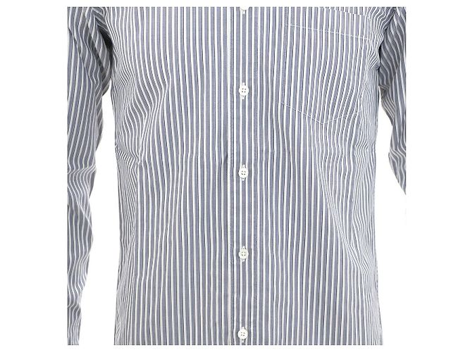 Ermenegildo Zegna Camicia a righe Blu - vista 3