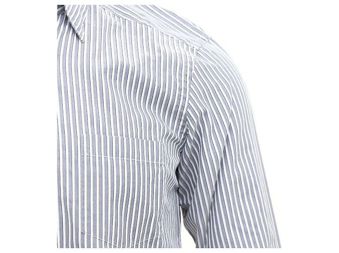 Ermenegildo Zegna Camicia a righe Blu - vista 5