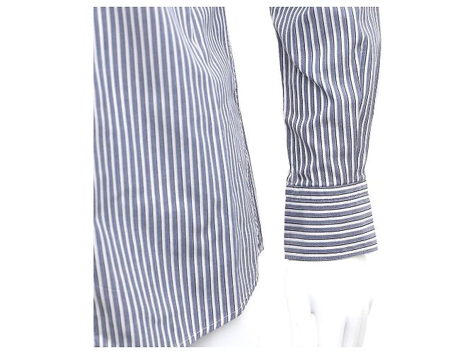 Ermenegildo Zegna Camicia a righe Blu - vista 6