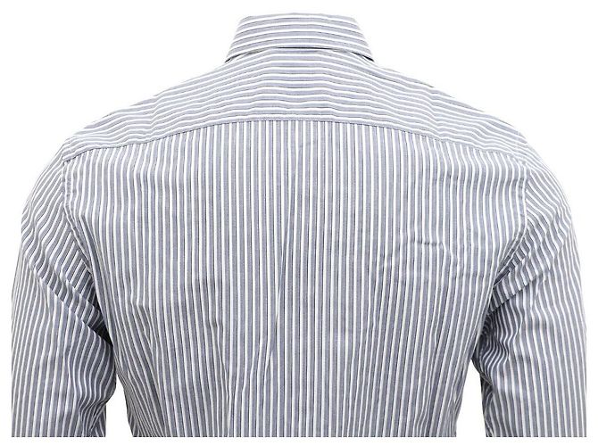 Ermenegildo Zegna Camicia a righe Blu - vista 7