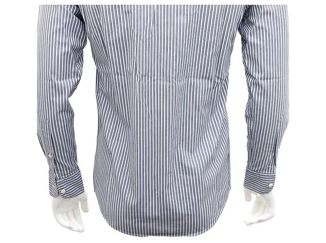 Ermenegildo Zegna Camicia a righe Blu - vista 8