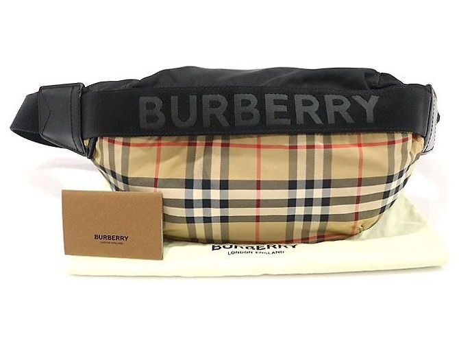 Burberry Borsa a tracolla Sony Vintage Check Beige Marrone - vista 2