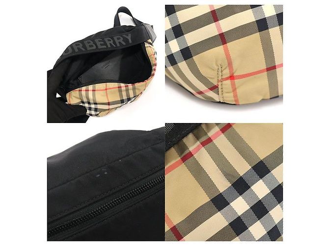 Burberry Borsa a tracolla Sony Vintage Check Beige Marrone - vista 6