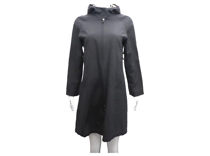 Burberry Chaqueta larga con capucha de nylon Negro - vista 11