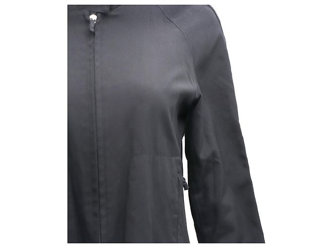 Burberry Chaqueta larga con capucha de nylon Negro - vista 13