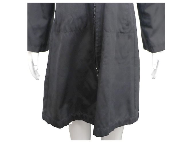 Burberry Chaqueta larga con capucha de nylon Negro - vista 4