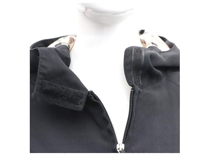 Burberry Chaqueta larga con capucha de nylon Negro - vista 8