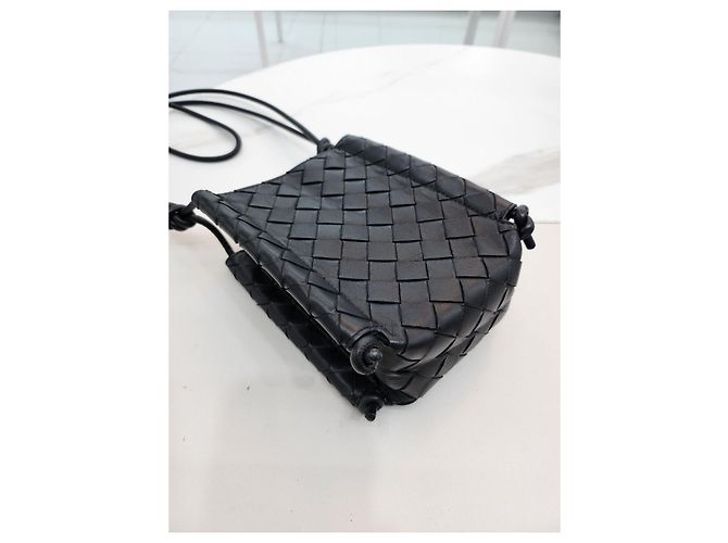 Bottega Veneta Borsa a tracolla Intrecciato Nero - vista 16