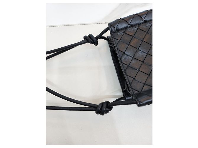 Bottega Veneta Borsa a tracolla Intrecciato Nero - vista 18