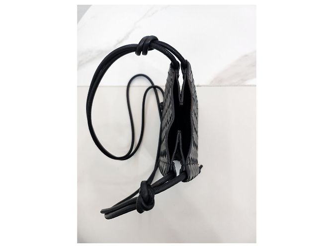 Bottega Veneta Borsa a tracolla Intrecciato Nero - vista 3