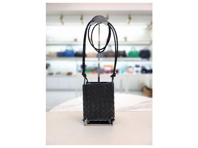 Bottega Veneta Borsa a tracolla Intrecciato Nero - vista 6