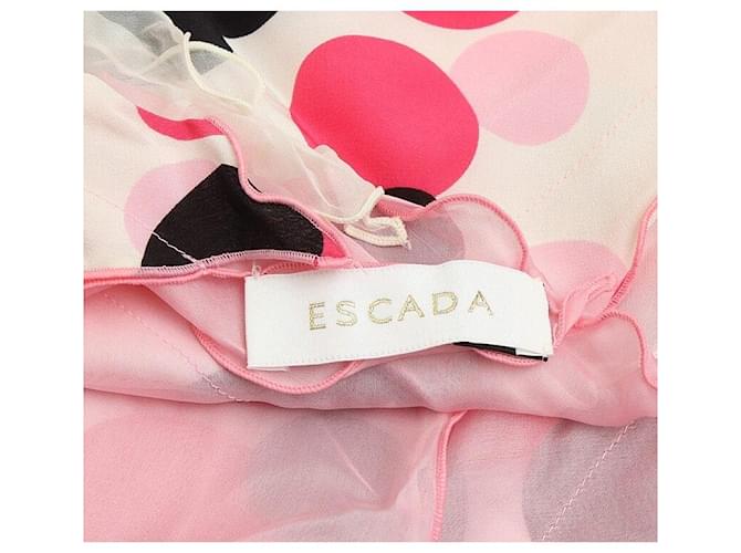 Escada Seidenschal mit Punkten Schwarz - Ansicht 3