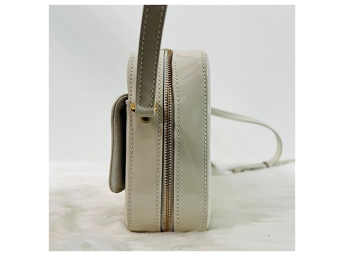 Saint Laurent Borsa a tracolla Vicky Toy Camera Ivory Bianco - vista 4