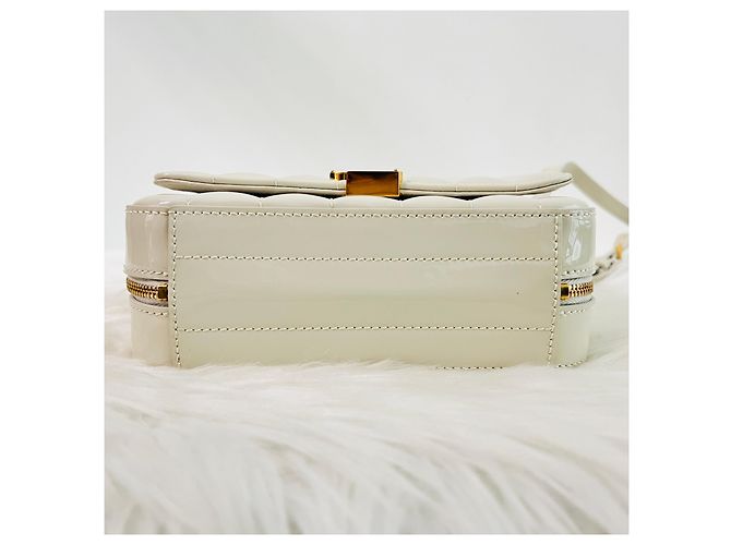 Saint Laurent Borsa a tracolla Vicky Toy Camera Ivory Bianco - vista 5