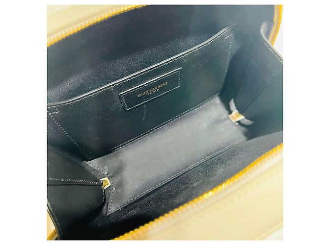 Saint Laurent Borsa a tracolla Vicky Toy Camera Ivory Bianco - vista 6