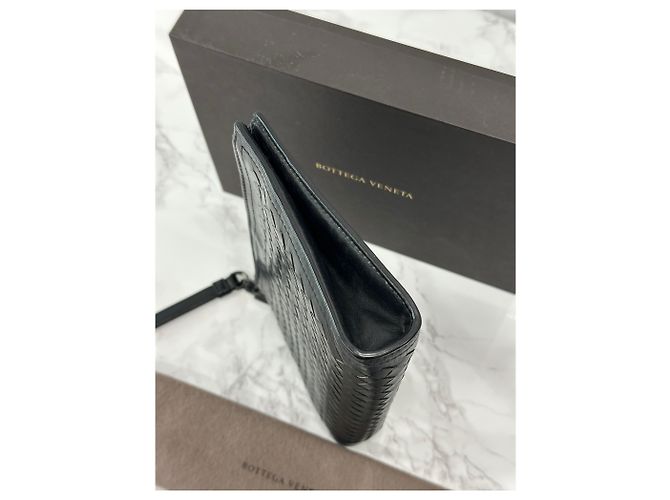 Bottega Veneta Mini Clutch Intrecciato Nero - vista 3