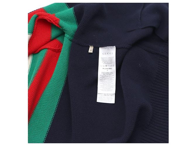 Gucci Gestreickter Wollstrickcardigan mit V-Ausschnitt Mehrfarben - Ansicht 18