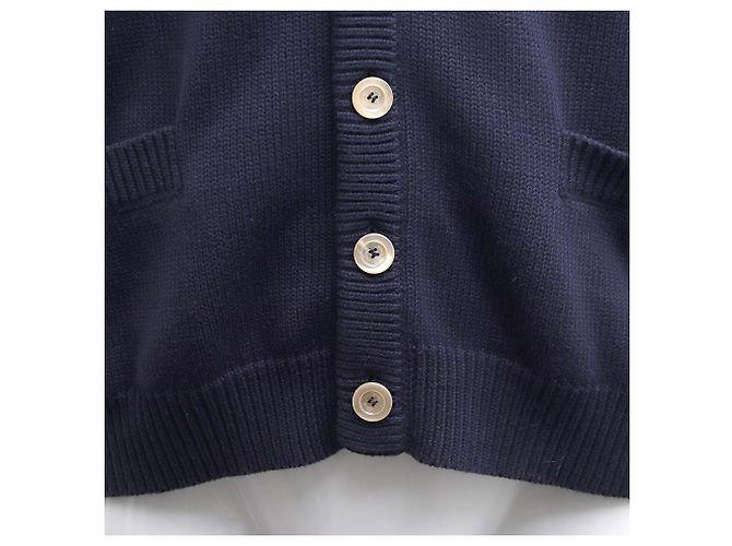 Gucci Gestreickter Wollstrickcardigan mit V-Ausschnitt Mehrfarben - Ansicht 5
