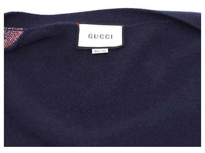 Gucci GG Check Wollstrickjacke für Herren Blau - Ansicht 17