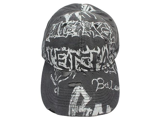 Balenciaga Graffiti Baseball Cap Anthrazit Limited Edition Braun - Ansicht 2