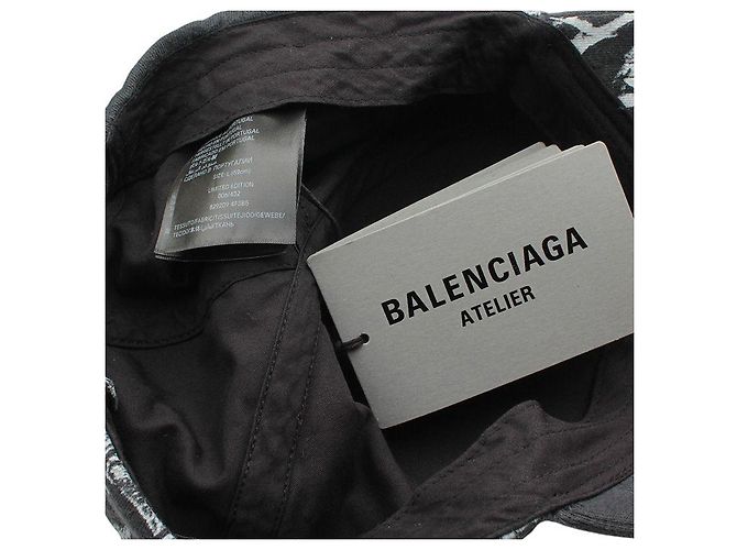 Balenciaga Graffiti Baseball Cap Anthrazit Limited Edition Braun - Ansicht 5