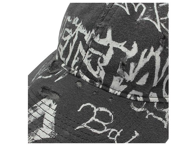 Balenciaga Graffiti Baseball Cap Anthrazit Limited Edition Braun - Ansicht 6