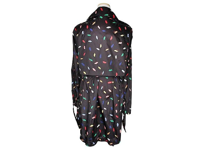 Sonia Rykiel Impermeabile con stampa multicolore Rosso - vista 2
