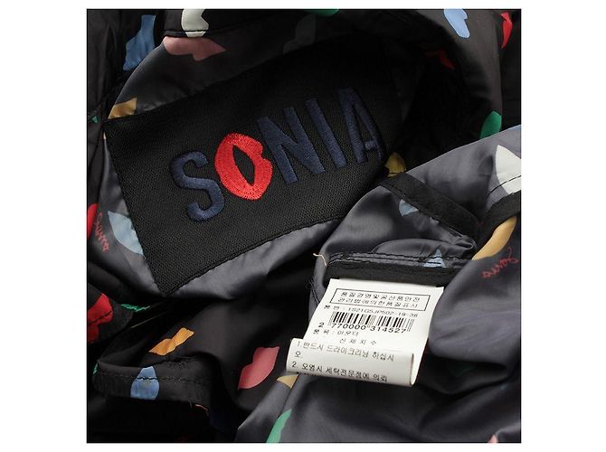 Sonia Rykiel Impermeabile con stampa multicolore Rosso - vista 3